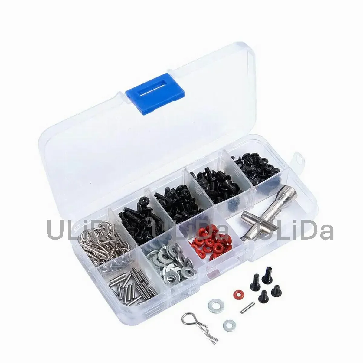 270pcs Screw Bolt Box Repair Tool Kit For 1/10 HSP Useful SCX10 RC Car Parts Boxed Screw Hex Wrench Repair Tool Kit