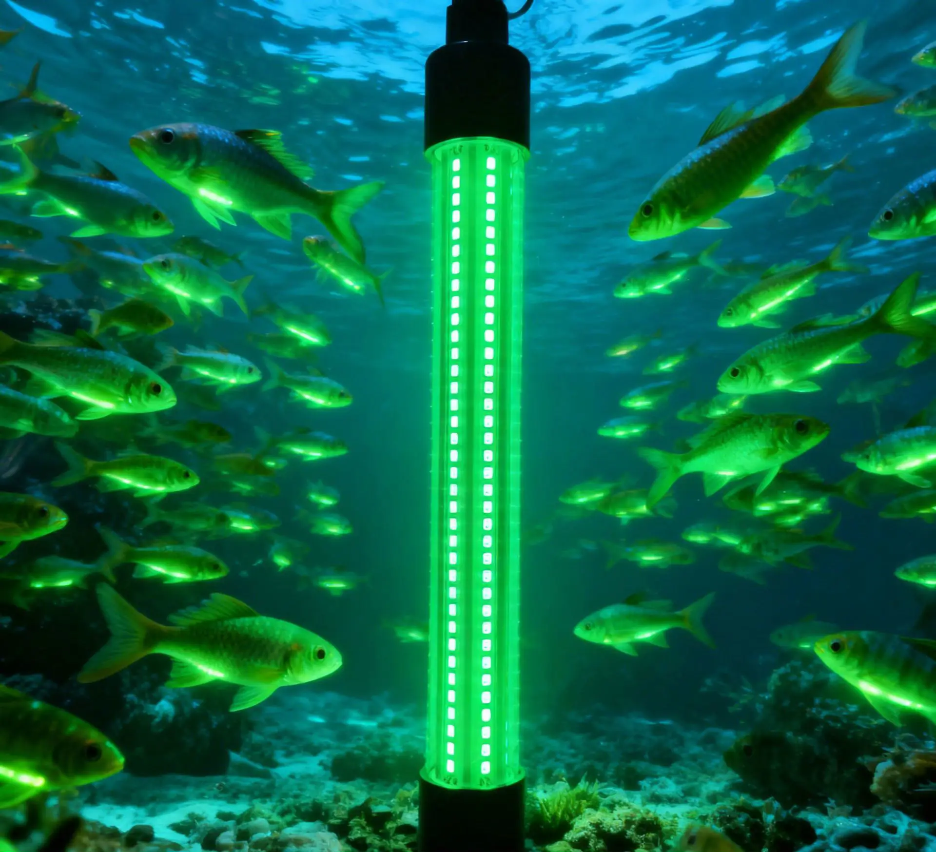 12-24V high-power 50W outdoor IP68 waterproof LED fish lure light fish collection light underwater light fast fish collection