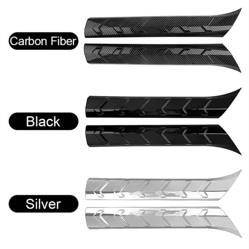 For Toyota Highlander XU70 Kluger 2020 2021 2022 23 ABS Car Rear Bumper Side Cover Molding Trim Stickers Decoration Accessories