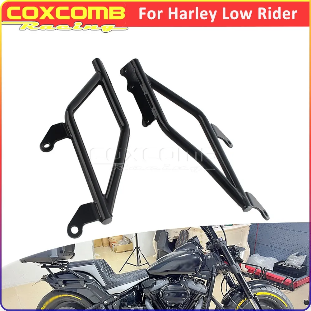 

For Harley Softail Low Rider EI Diablo FXRST Sport Glide FLSB Motorcycle Rear Suitcase Trunk Carrier Bracket Tail Top Case Rack
