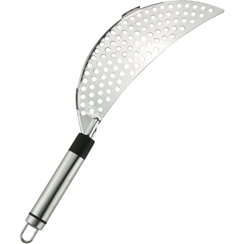

Pot Strainer Stainless Steel Grease Pasta Strainer Insert Drainer with Handheld for Different Pot Pan Kitchen Tool