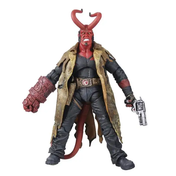 Mezco Studio Hellboy 7 بوصة الشكل أنيمي خندق البديل Hellboy سامريتان بولي كلوريد الفينيل Hellboy نموذج لجسم لعبة دمية جمع هدية