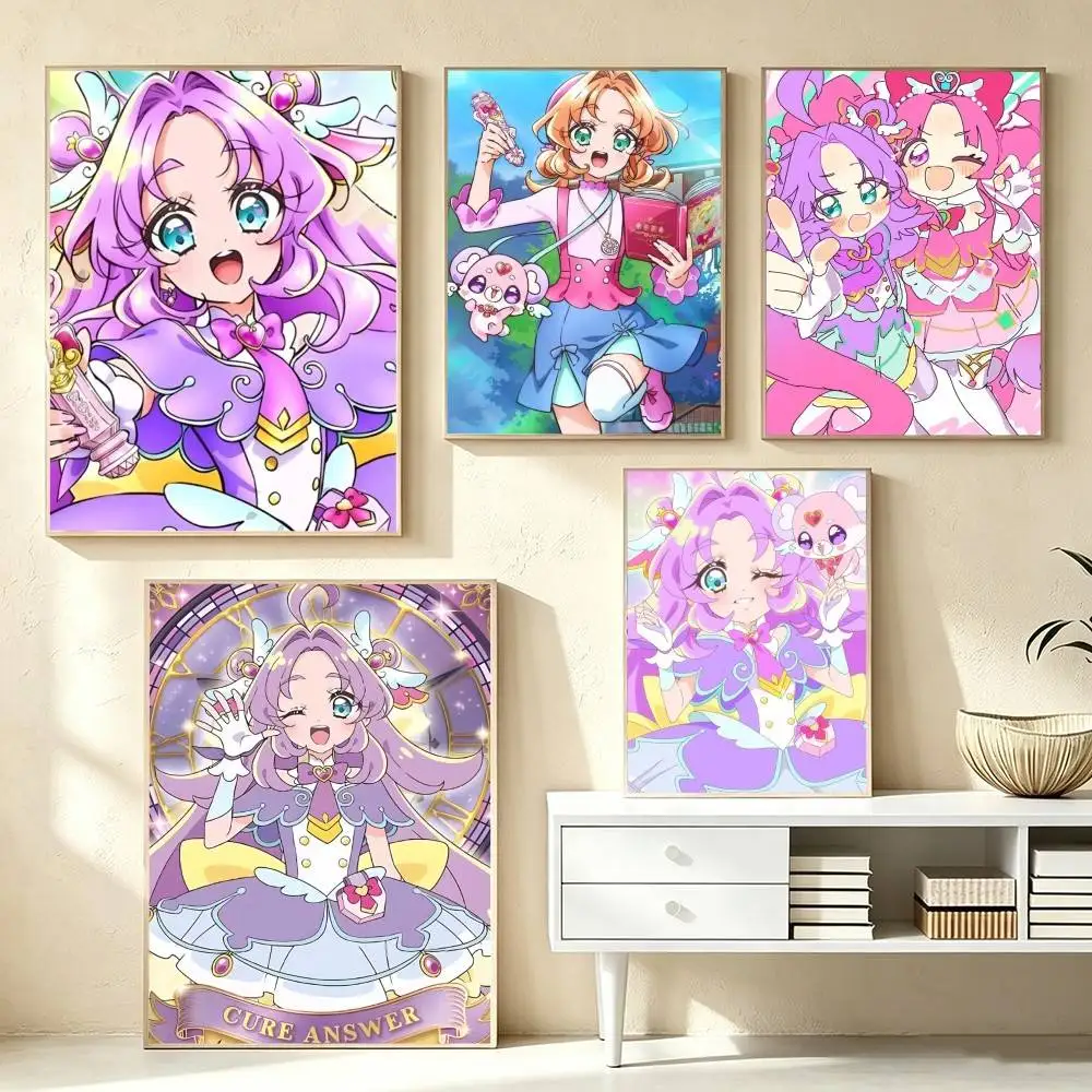 Akechi Anna Cure Answer  Poster High Quality Dorm Living Room Aesthetic Wall Decoration Painting Stickers Gift
