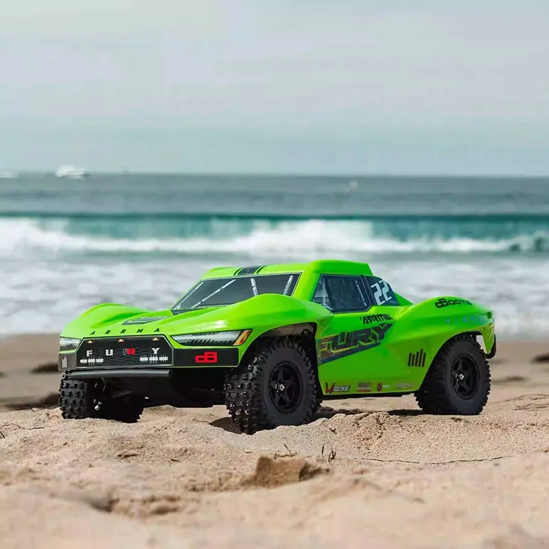 ARRMA FURY MEGA Fury 2WD 1/10 Szczotkowy Samochód RC Symulacja Zdalnego Sterowania Elektryczny Terenowy Model Krótkościeniowy Pojazd Prezent