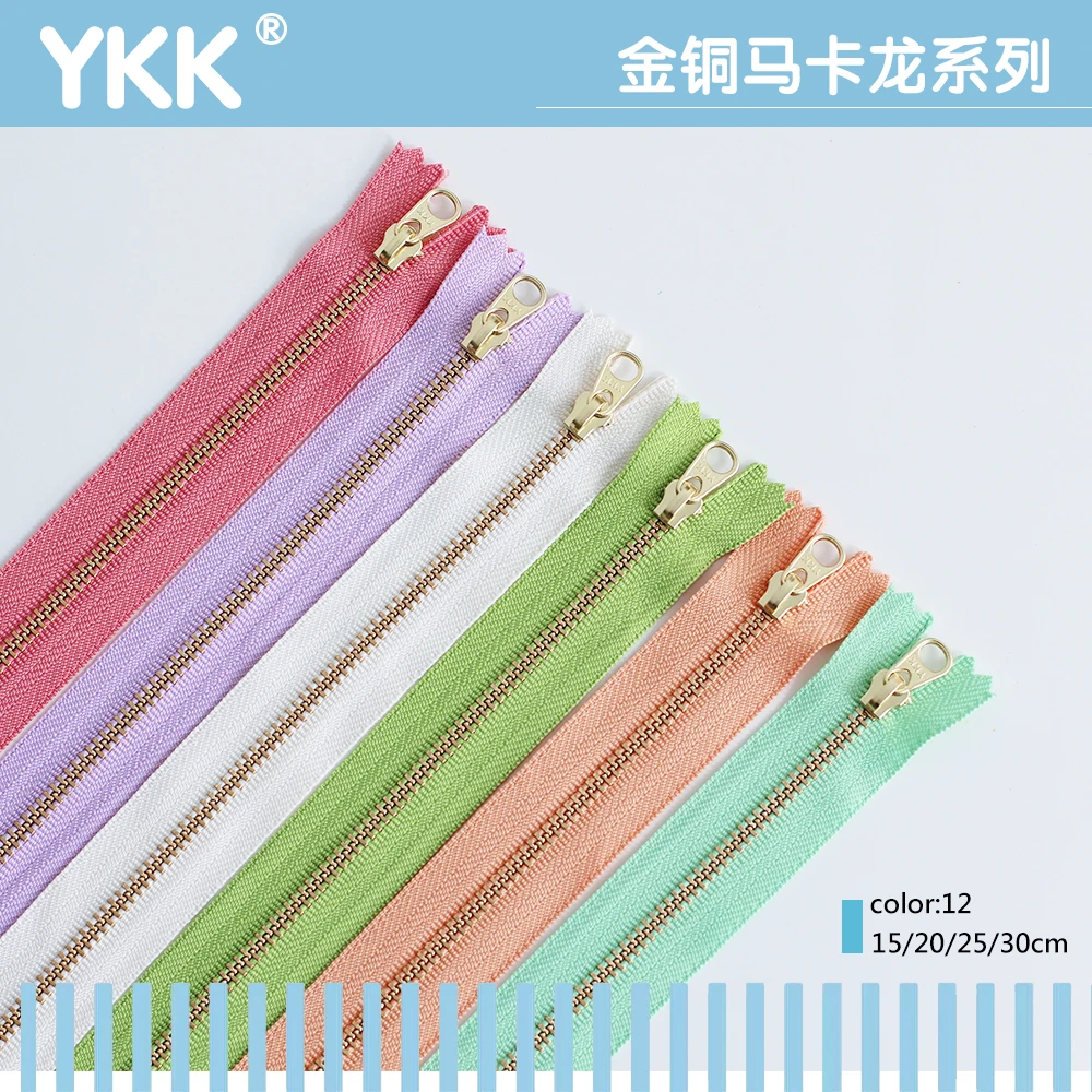 YKK3 #zipper Gold Tooth Colored Patchwork Crochet Bag Zipper Mini Dumpling Bag Macaron Color 12 Colors