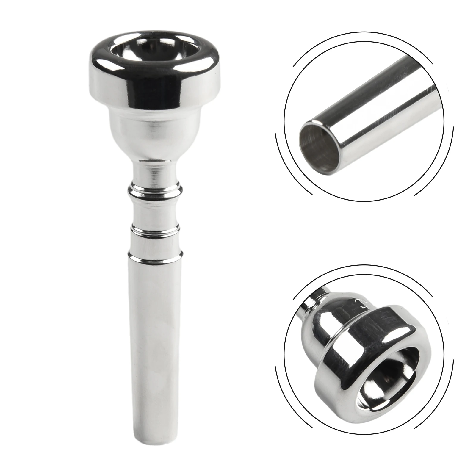 

Professional Trumpet Mouthpiece 7C 5C 3C 1.5C 1C Replacement Copper Mouthpieces Portable Trumpet Instrument Parts