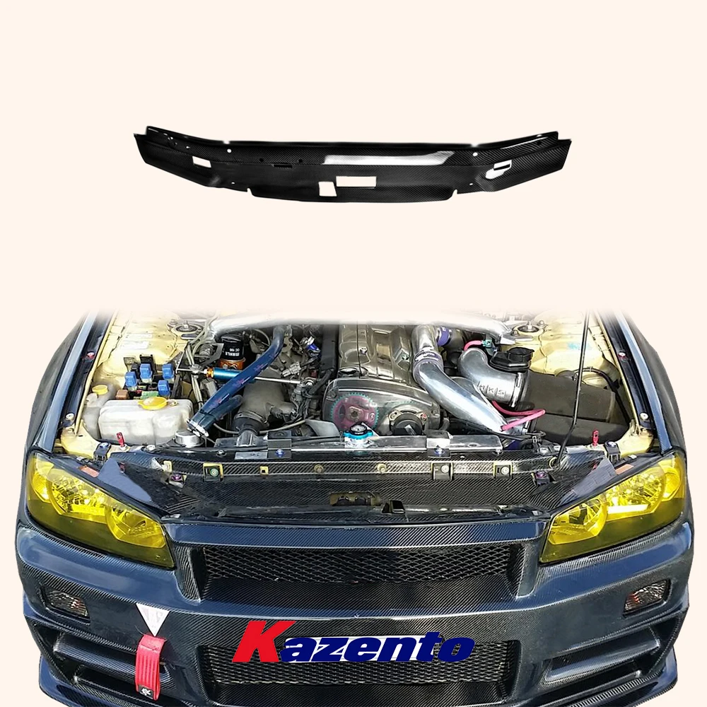 

For Nissan Skyline R34 GTR GAGE Defend Style Carbon Cooling Panel Engive Cover
