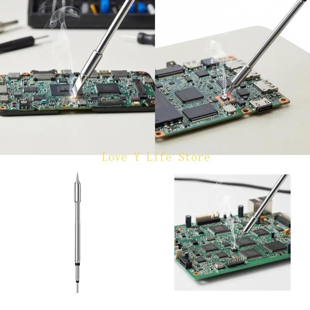 

L74C 1/6Pcs Soldering Iron Tip Fast Heating Stainless Steel For Welding Accessories