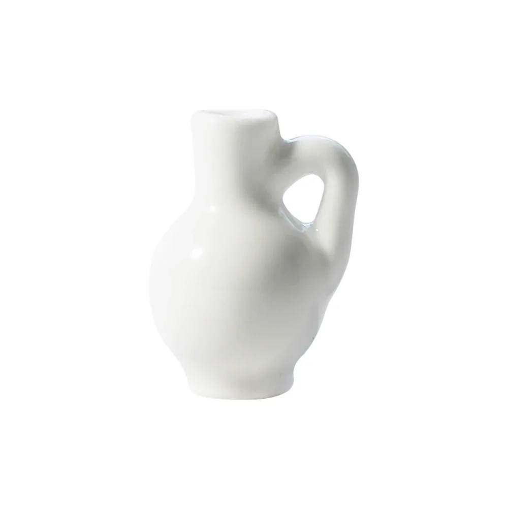 1Pcs 1/12 Puppenhaus Miniatur Keramik Blume Vase Mini Wasserkocher Modell Spielzeug für Puppe Haus Zubehör Dekoration OB11 bjd
