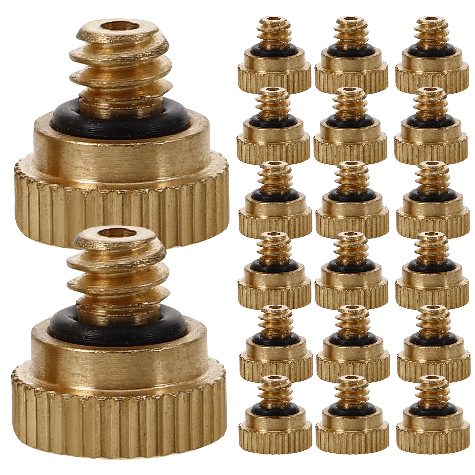 

30 Pcs Atomizing Nozzle Spray Head Hose Sprayer Stainless Steel Brass Misting Mister
