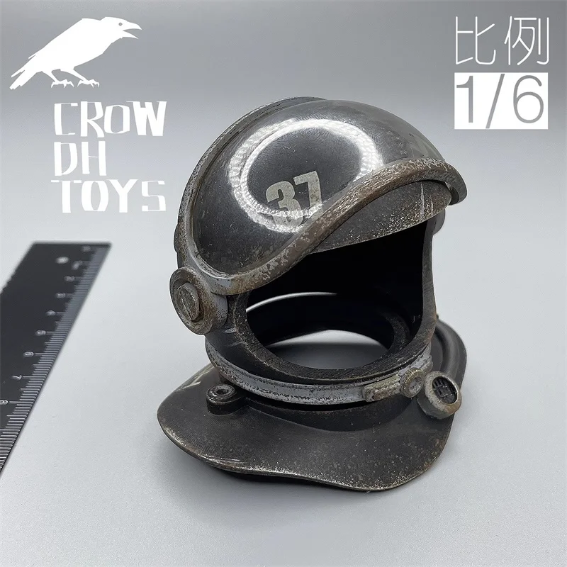 CROW DH TOYS 1/6 Scale Soldier Accessories Trendy Astronaut Helmet Model For 12'' Action Figure Body In Stock