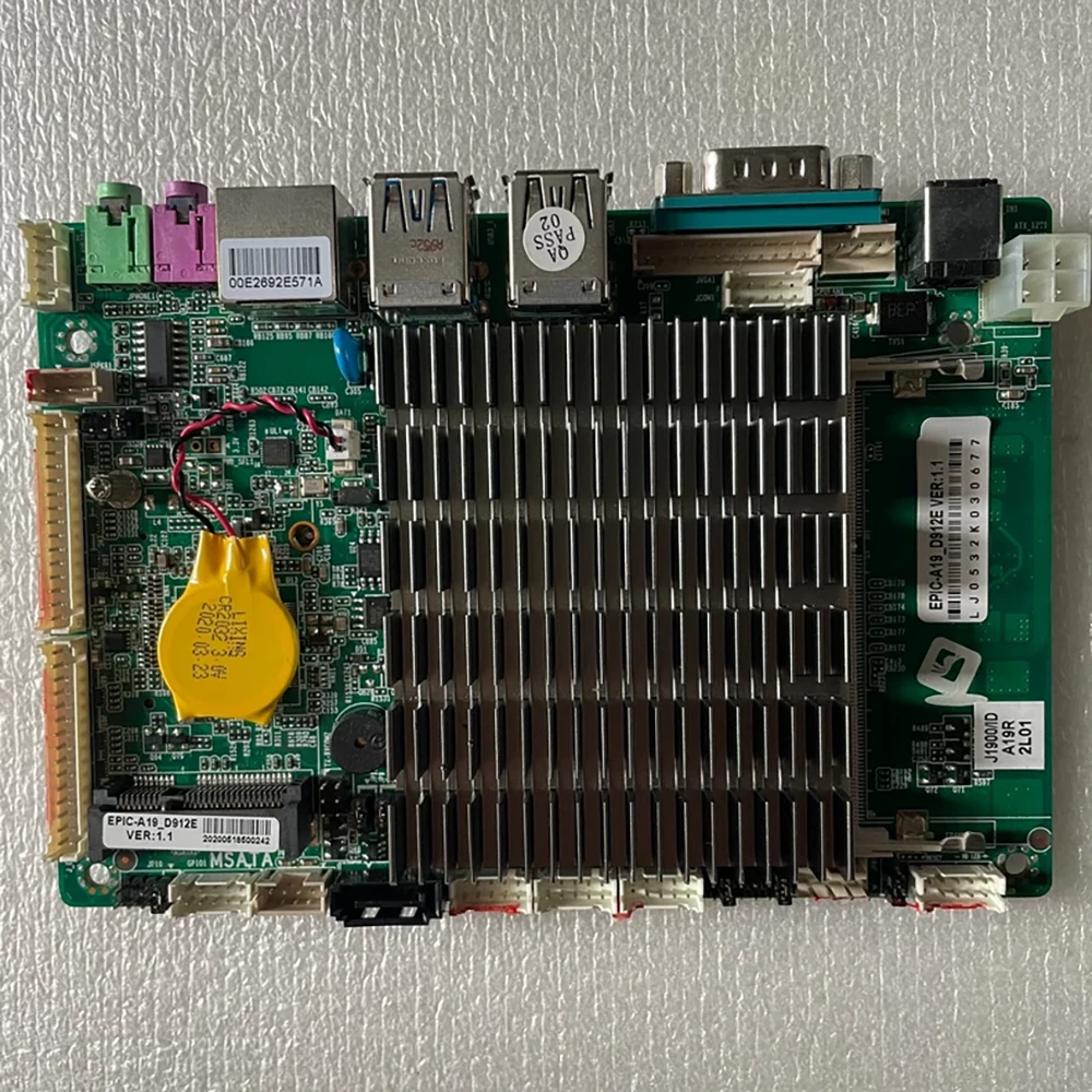 EPIC-A19_D912E VER:1.1 Industrial control motherboard J1900