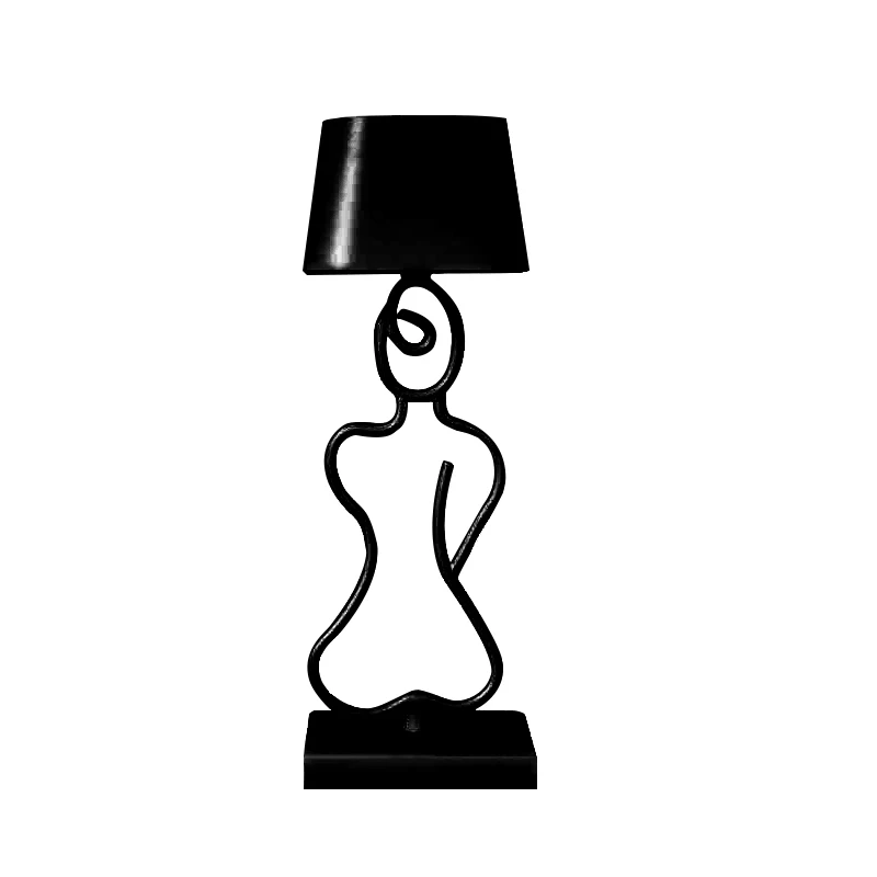 Dropshipping Modern Rechargeable Cordless Aluminum Alloy Battery Touch Dimmable LED Table Desk Lamp