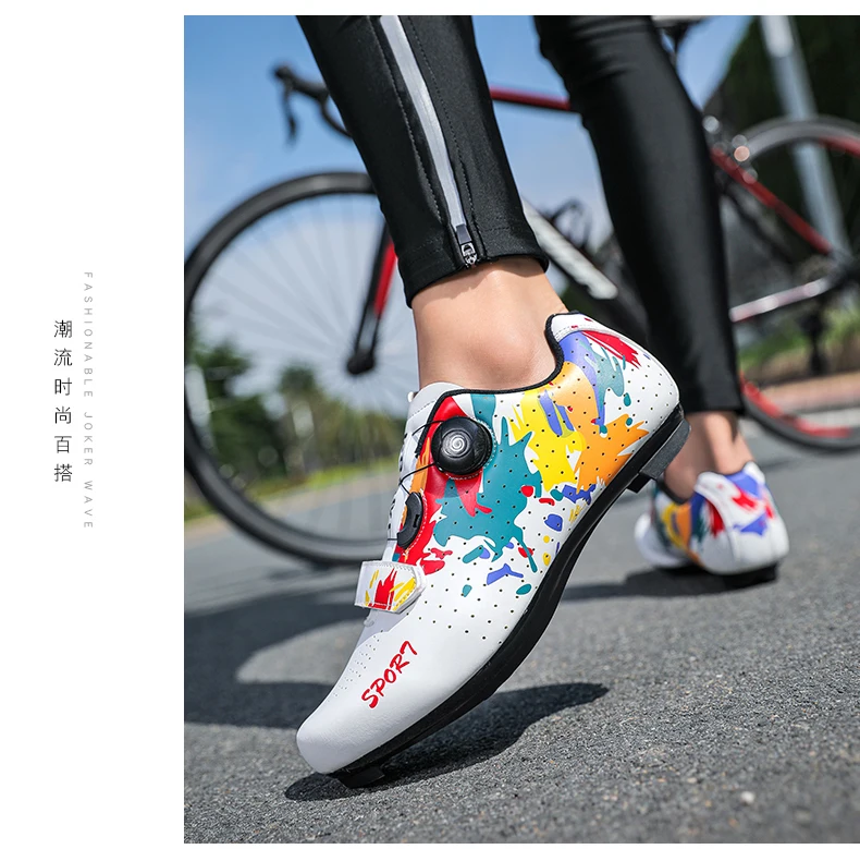 Herbst- und Winter-Fahrradschuhe, Unisex, mit robuster Sohle, geeignet für Straßen- und Mountainbikes, professionelles Fahrradzubehör, ideal zum Radfahren. – Detail 19