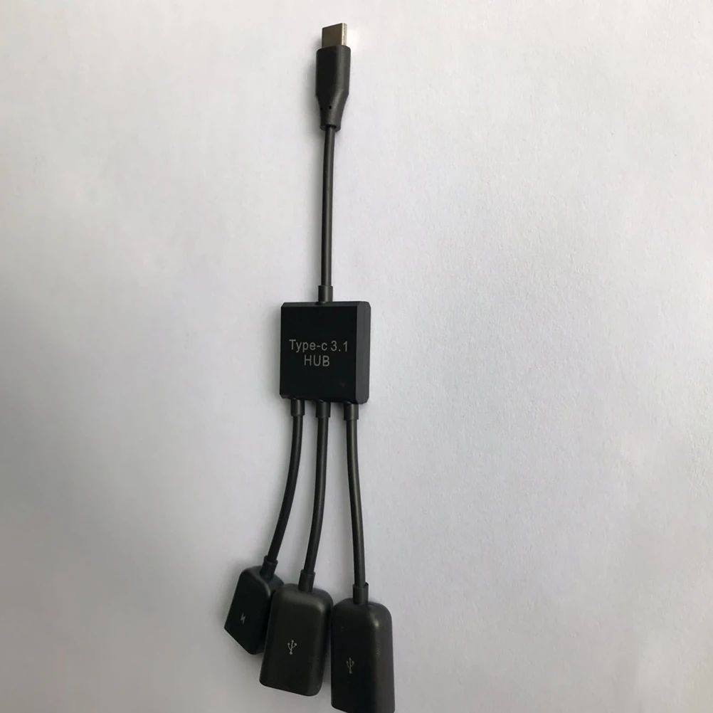 

Type USB Adapter 3 in 1 Splitter OTG Cable Host Connector Charging Ethernet Portable Travel Laptop Phone
