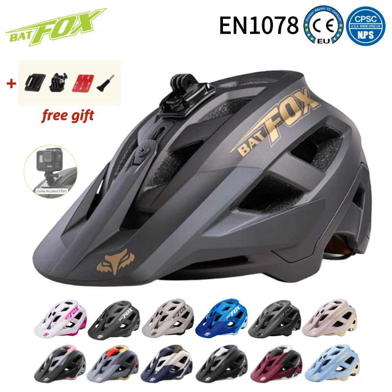 

BATFOX Bike Helmet Hot-selling Bestseller Ventilation Porous Adjustment System Road MTB Bicycle Helmet Cycling biking Safety Hat