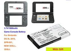 Cameron Sino 3.7V 1800mAh Battery SPR-003, SPR-A-BPAA-CO for Nintendo DS XL 2015, SPR-001, NEW 3DSLL, 3DSLL, 3DS LL, DSXL 2015