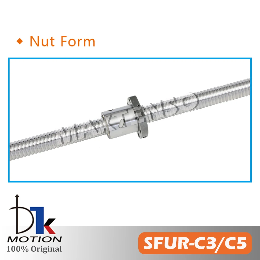 DTK SFUR2005 الأرض C3 C5 الرصاص 5 مللي متر الكرة اللولبية 300 400 500 600 مللي متر Ballscrew الموضوع رمح عالية الدقة شفة طحن المغزل TBI