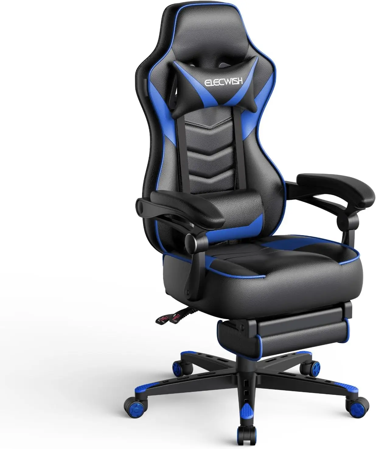 Gaming Chair for Adults Ergonomic Racing Style High Back Computer Chair with Footrest Headrest