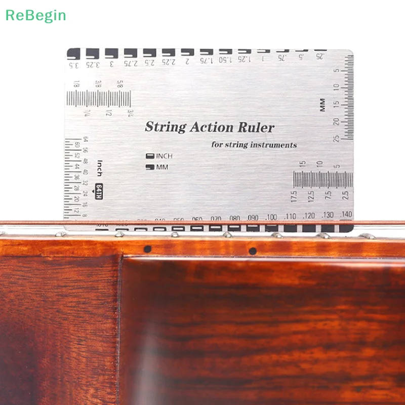 Stainless Steel String Ruler String Action Gauge String Action Gauge Guitar Repair Tool For Luthiers For Guitar Ukulele Bass