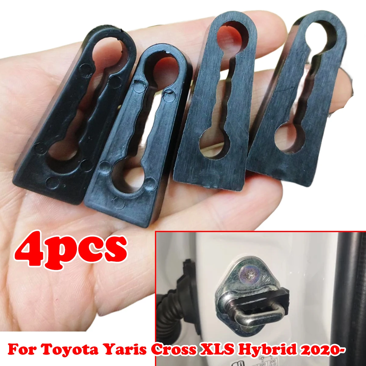 

4/8pcs Car Sound Deadener Damper Door Lock Buffer Deadening Damping For Toyota Yaris Cross 2022 Hybrid MXPJ10 Car accessories