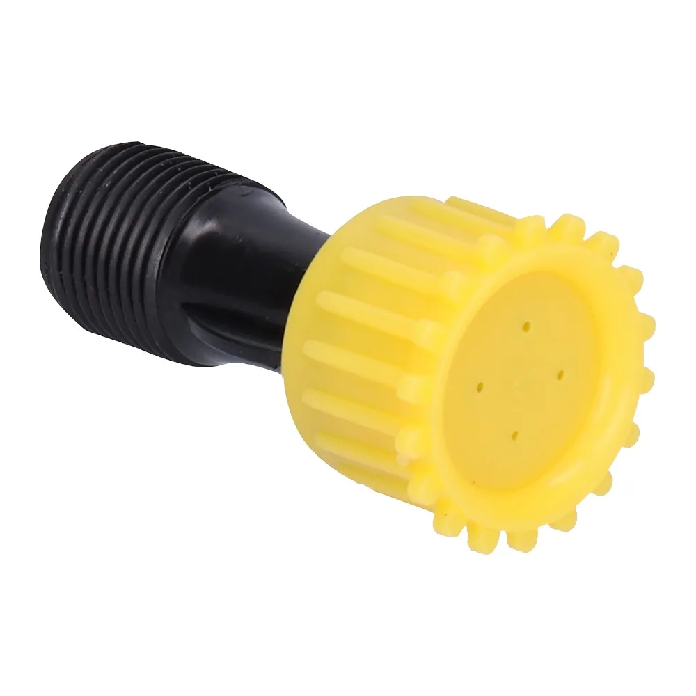 5Pcs Plastic Spray Nozzle Yellow and Black G3/8 Male Thread Spray Head Lightweight 4 Hole Electric Sprayer Accessories