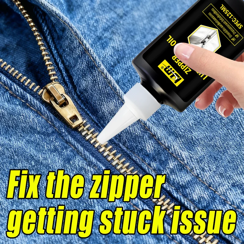 بخاخ تشحيم بسحاب متعدد الوظائف سعة 125 مل من KJM - الأمتعة والملابس وشحم السيليكون لتشغيل وصيانة سلسة بسحاب