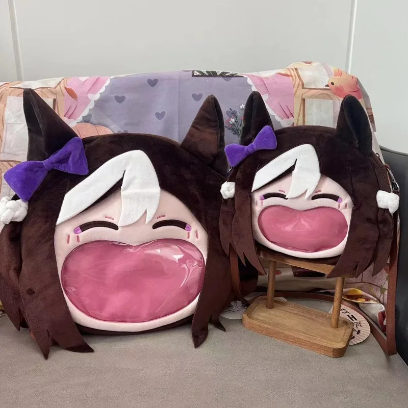 

Game Anime Girls Special Week Kawaii Face Cosplay Itbag Lolita Women Plush Shoulder Backpack Funny Wallet Decor Fans Bag Gifts