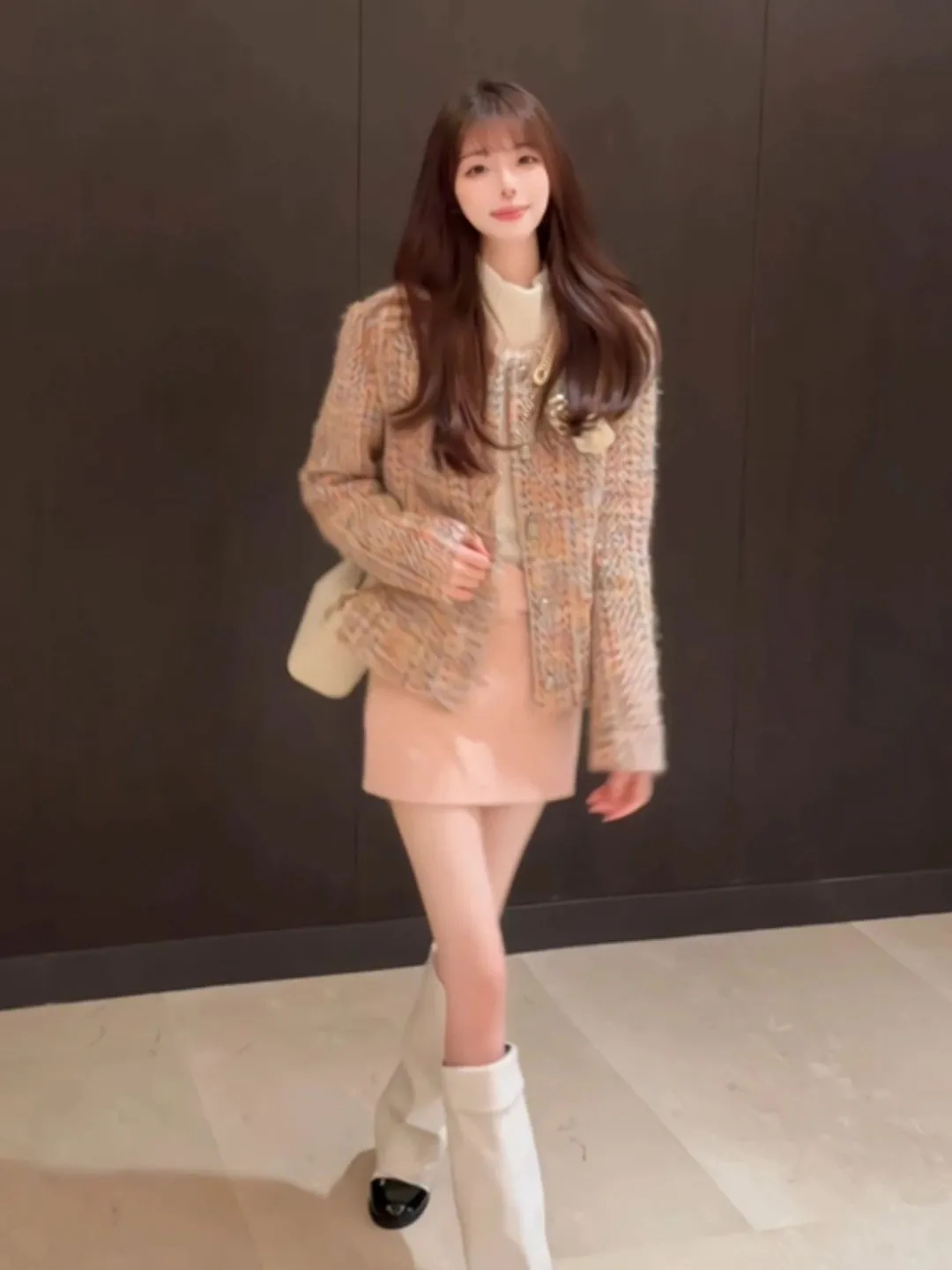 

Korean Sle ort Jaet Vest Skirt Tee Piece Set Spring Faion Outfit Comfortable Cotton Blend Retro Sle Women's ...