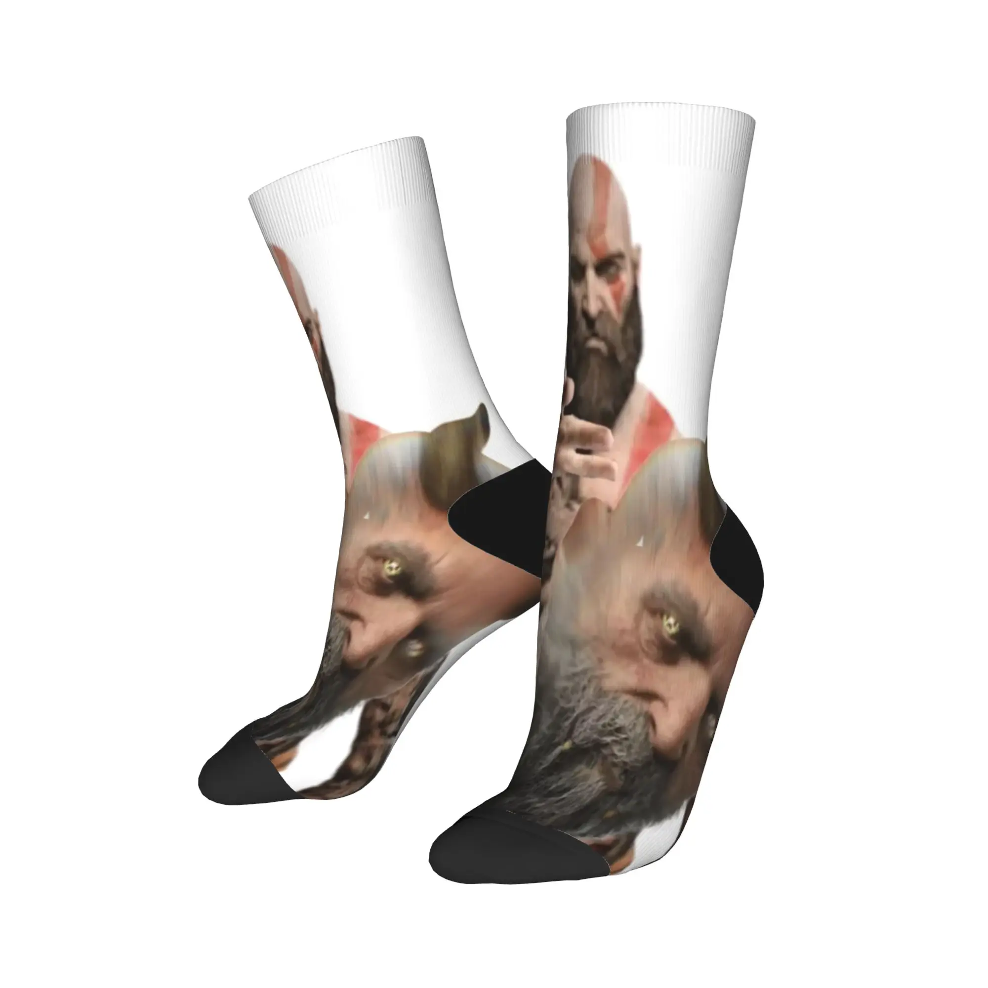 Kratos Stockings God War Games Design Leisure Socks Autumn Anti-Slip Socks Couple Cycling High Quality Socks