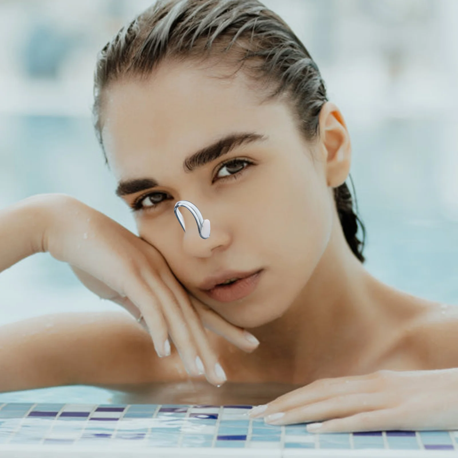 5 صناديق مشابك أنف للسباحة الاحترافية، مشابك أنف مريحة مقاومة للاهتراء، ملحقات سباحة مائية مضادة للاختناق #2