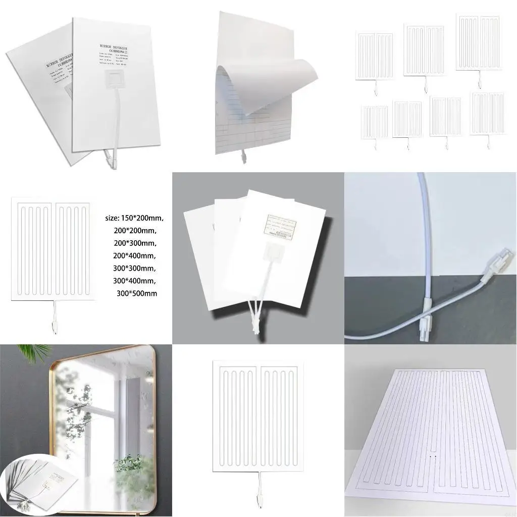 

Q81C Пленка для очков для ванной комнаты, устойчивая к запотеванию, инновационная стеклянная пленка 220 В для стекла