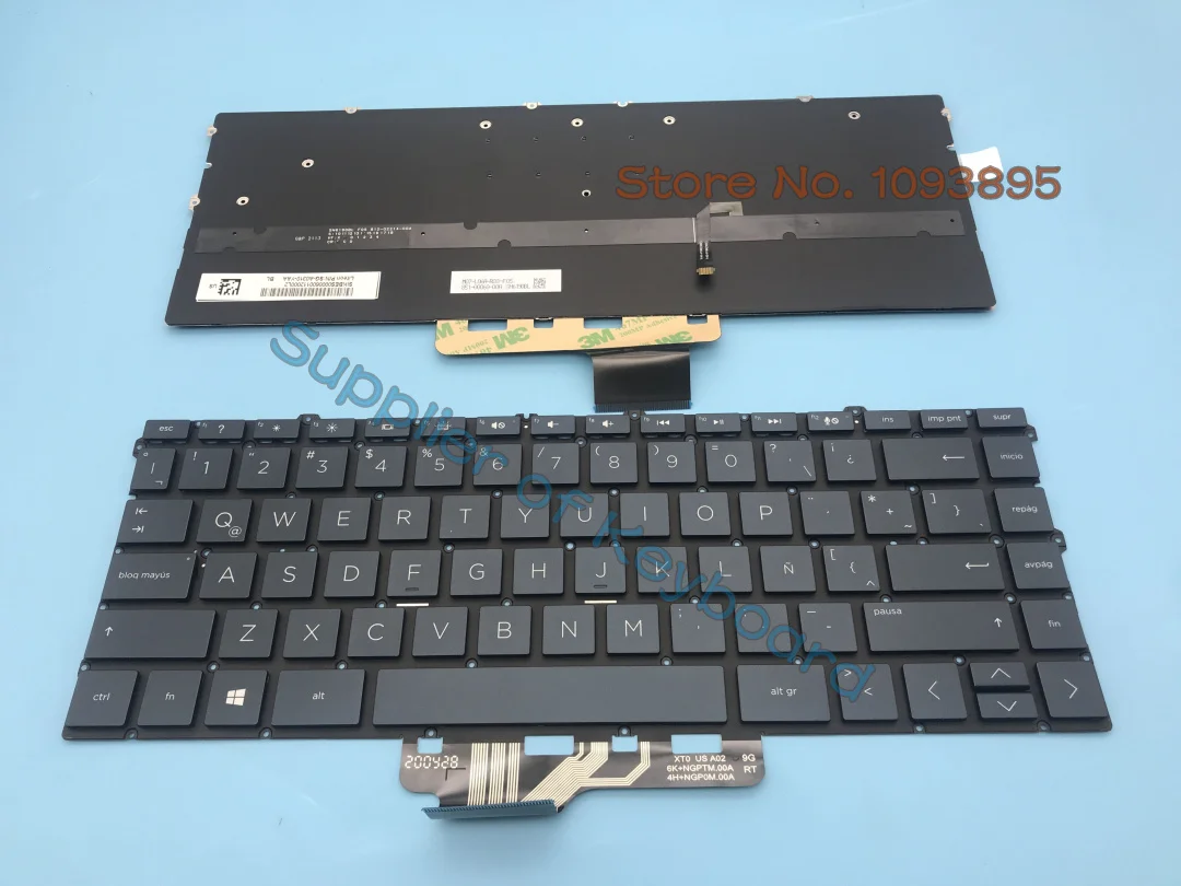 

NEW For HP Spectre 13-aw 13-aw0000 13t-aw0000 13-aw0001la 13-aw0002la 13-aw0004la Latin Spanish Keyboard Backlit Dark Blue