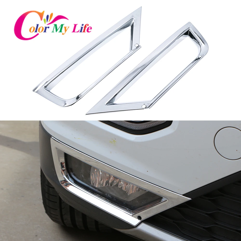 

Car Front Fog Light Trim Sticker Rear Tail Lamp Strip Cover Frame for Volkswagen T-Roc 2018 2019 2020 2021 2022 Accessories