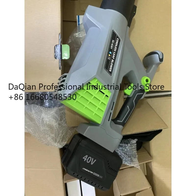 6asGardening Cordless Brushless Portable 40V Battery Powered Rechargeable Leaf Blower Electric Operated Powerful Grass Blower