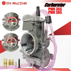 Motorfiets Carburateur Keihin PWK Carburateur PWK 36S 38S AG Air Striker Voor KT 250exc TE250 Voor Kawasaki Kx125 voor Yamaha YZ250