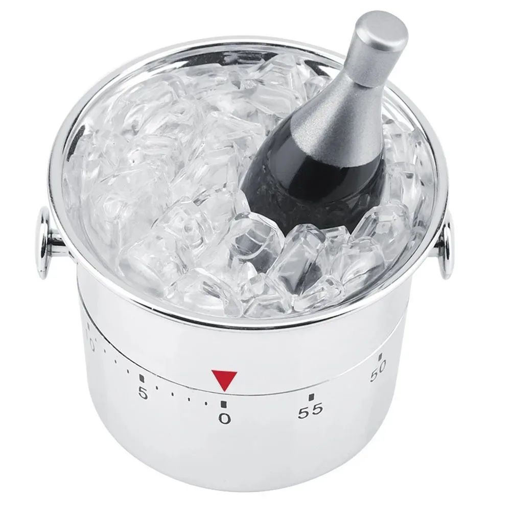 

Mechanical Bucket Shape Kitchen Timer Energy Saving Cooking Timer Manual Winding Portable Time Reminder Cooking Kitchen Tool