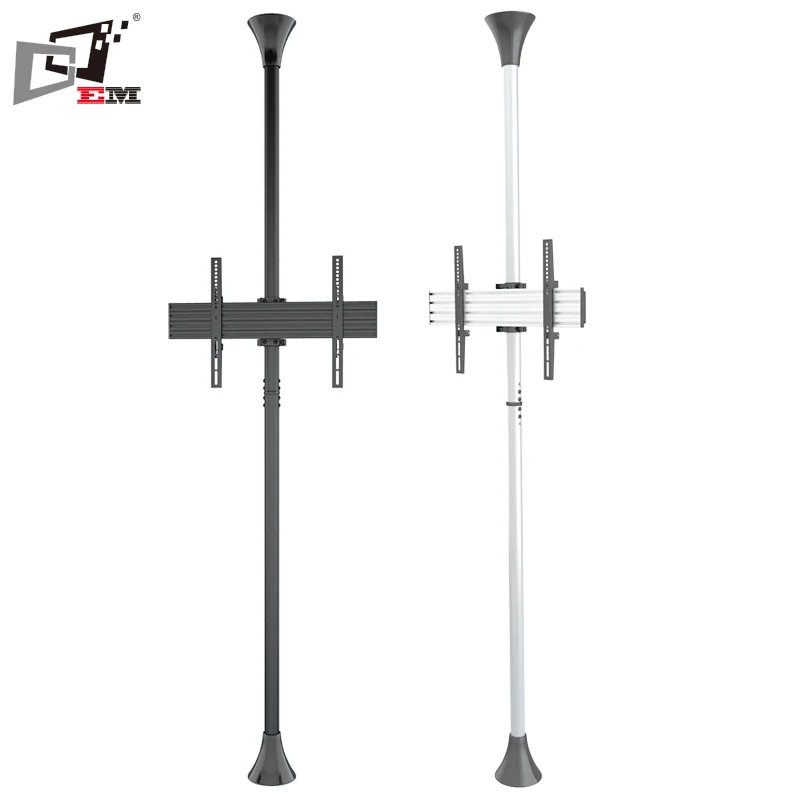 New Modern Floor To Ceiling Fixed Arms TV Holder for Shopping Mall Advertising Display Professional Multi Screen TV Support