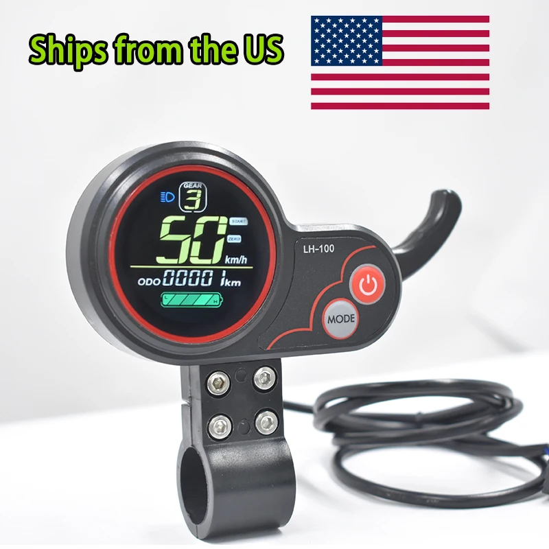 

[Haytrix-US] EBike LCD Display Bicycle Speedometer Cycling Computer Fatbike Display for Bikes Accessories Bike Conversion Kit