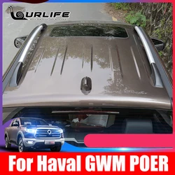 ABS Metal Silver Chrome Car Roof Rack Rails Bar Luggage Carrier Bars For Great Wall GWM POER Cannon UTE 2020 2021 22 Accessories