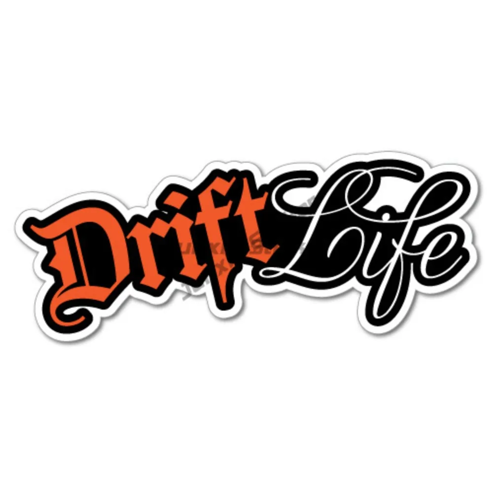 

Drift Life Decal JDM Car Drift Vinyl Funny Turbo Motorcycle Custom Decals Sticker Car Decoration