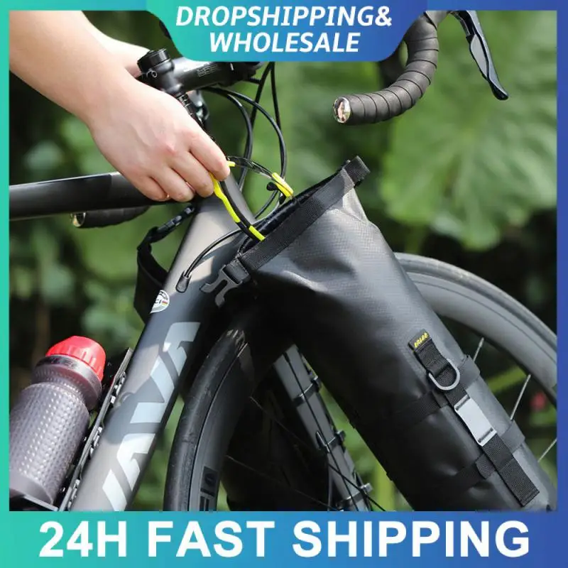 Spacious Multi-purpose Front Fork Bag Lasting Night Warning Outdoor Water Bag Mountain Bike Bag Fully Waterproof Free Loading