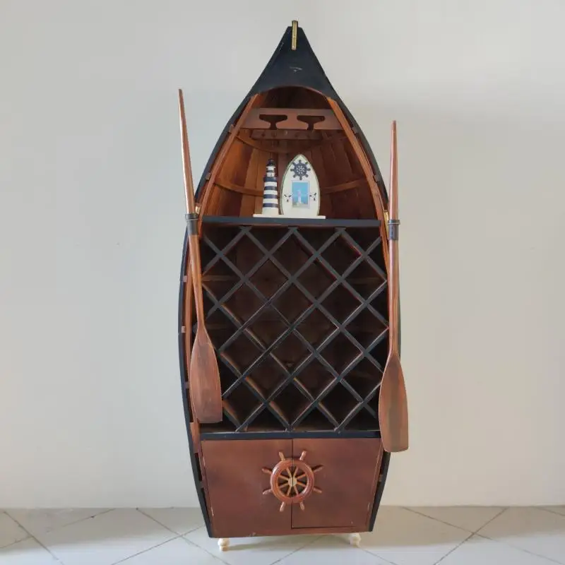 Rak buku loker pribadi dari kayu solid