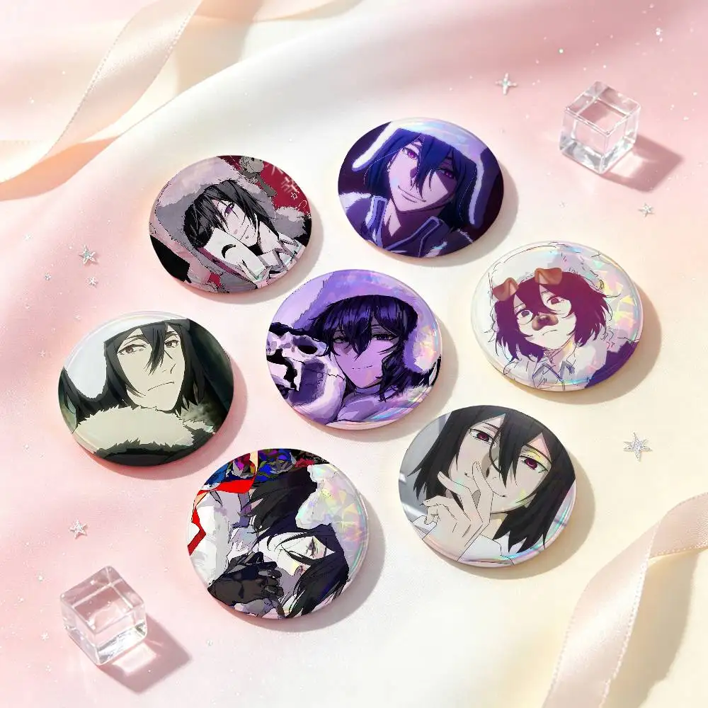 F-Fyodor-D-dostoevsky B-Bungo Stray DogsS Badges 25 32 44 58 75 Mm Round Cosplay Pin Bag Decor Fans Friend Gifts Brooch Souvenir