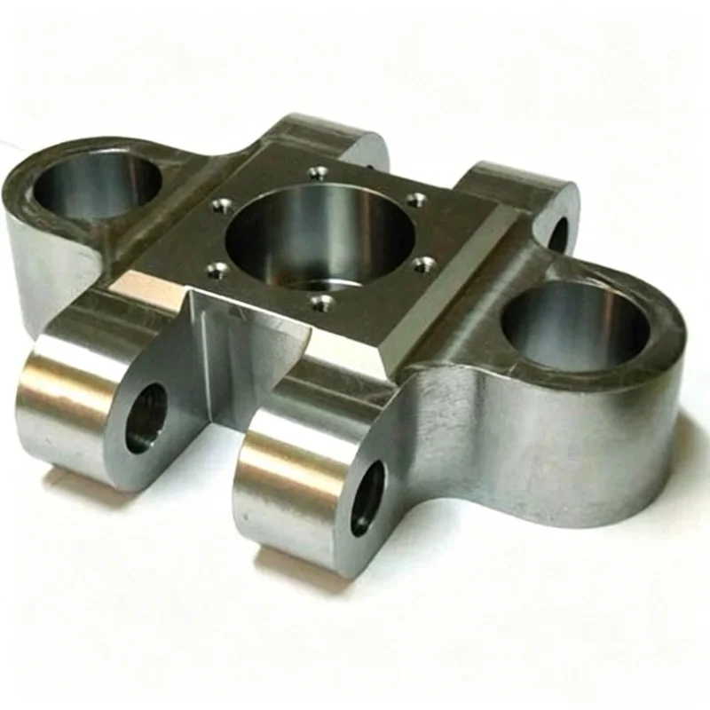 Custom CNC Machined Aluminum/Stainless Steel Hydraulic Valve Base for Construction Machinery Hydraulic System