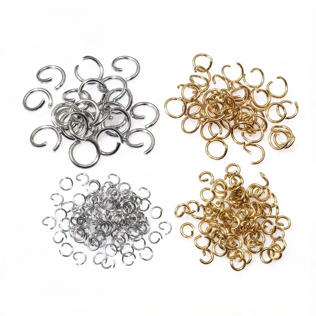 Open Jump Rings 200pcs/lot 3 4 5 6 7 8 10 mm Open JumpRings for DIY Jewelry Making Necklace Bracelet Findings Connector Supplies