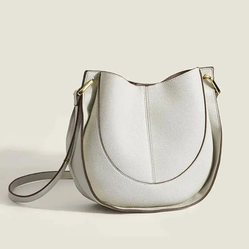 Bolso de hombro de diseñador de gran capacidad para mujer, bolsos de piel de vaca de calidad, bolsos cruzados para sillín