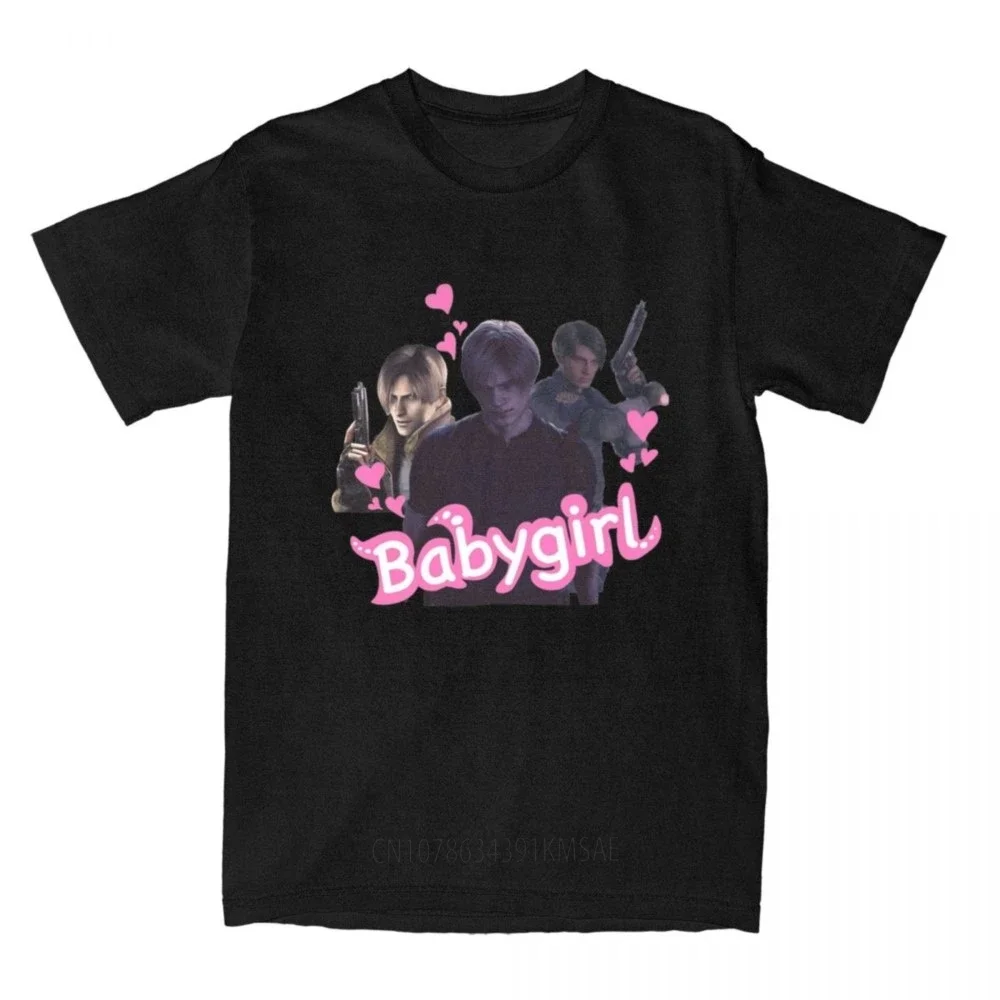 Fashion Trio Leon Kennedy Babygirl T-Shirts Men Women's Cotton Tee Shirt Printed Clothes