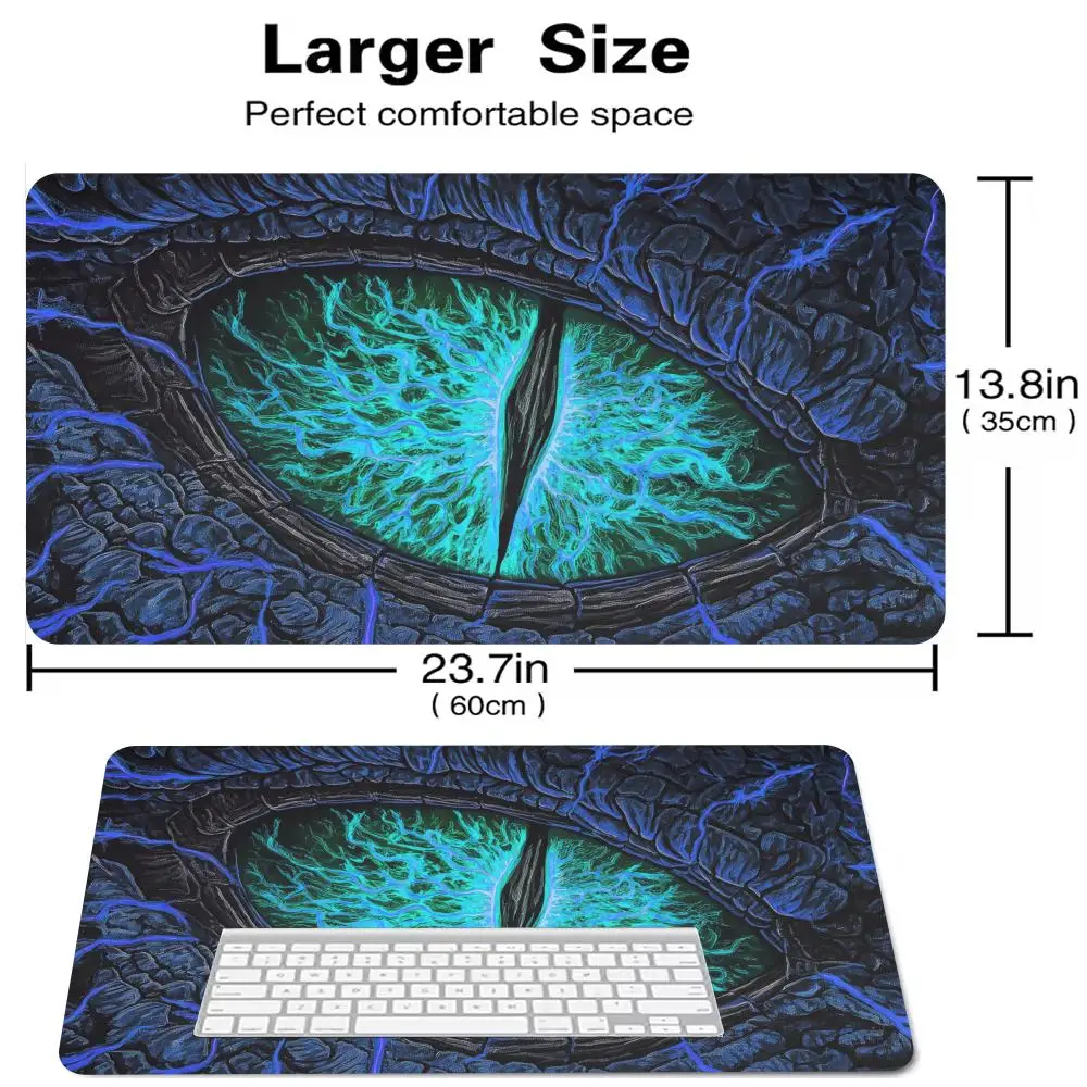 

Flying Dragon Eye Design Mouse Pad Magic Party Game Mat Durable Rubber for MTG & TCG Games 350X600mm Mousepads Offices Desk Mats