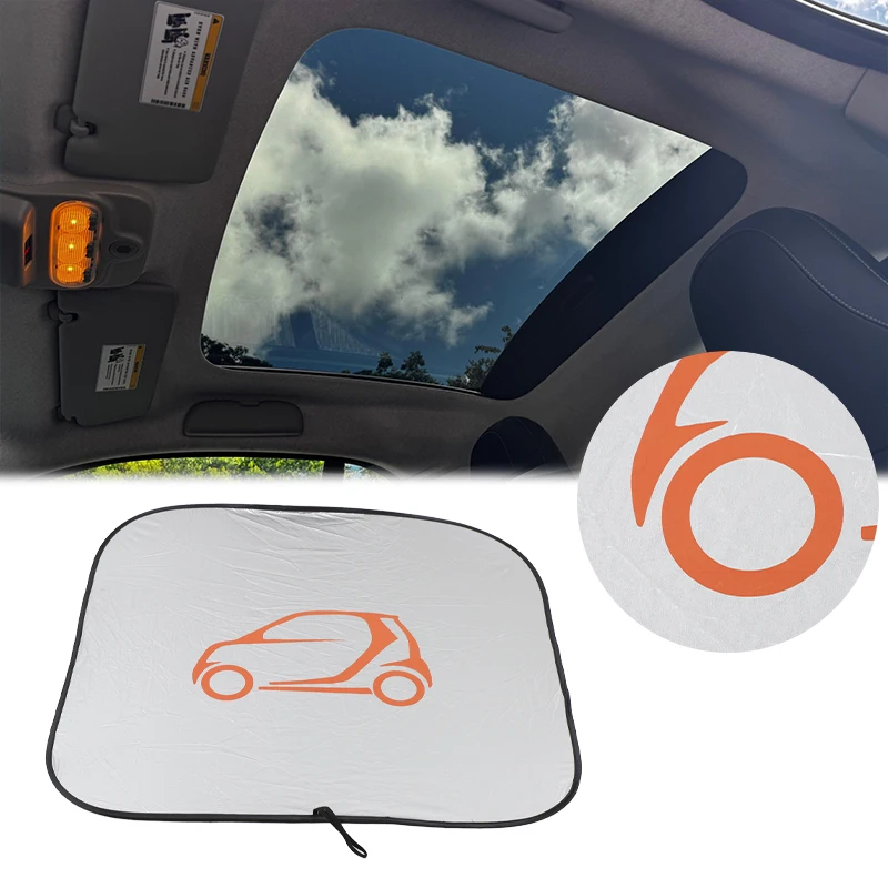 Memory Wire Wind‑Sun Sunshade 1PCS For Mercedes‑Benz Smart 451/453 2‑Door 2009‑2020 Roof Sun Visor Accessories